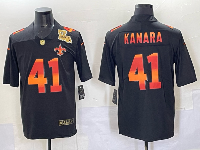 Men 2025 New Orleans Saints #4 Kamara black Limited NFL Jersey 001->new orleans saints->NFL Jersey